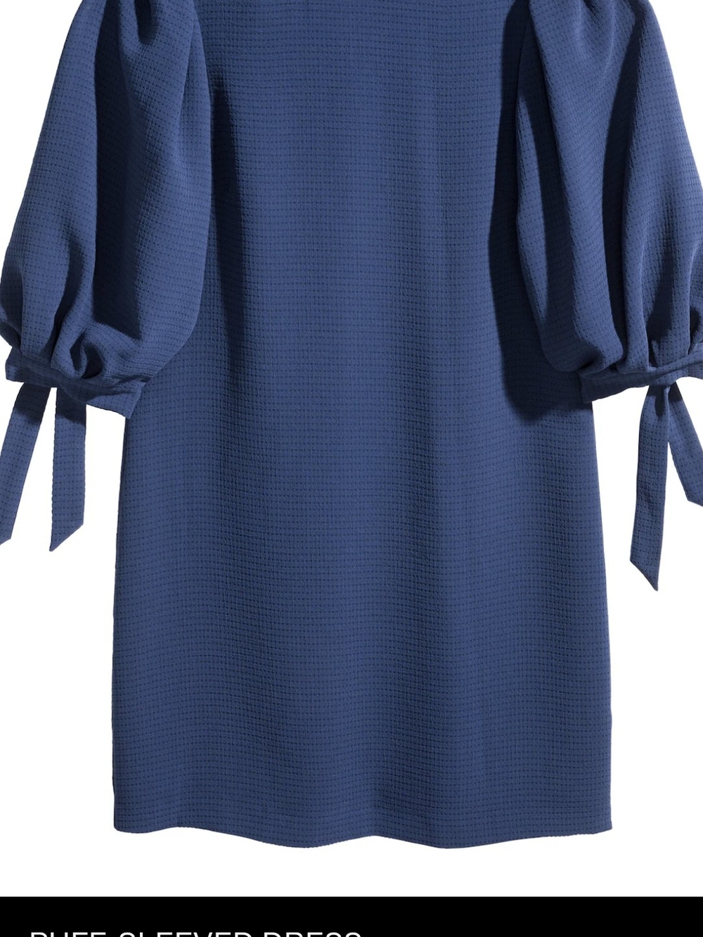 H&M Blue Puff Sleeve Shift Dress